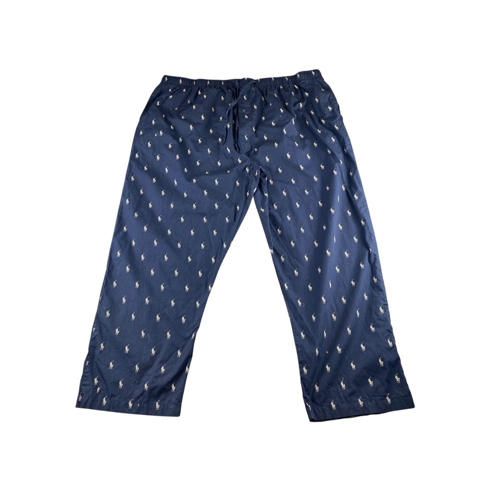 Polo Ralph Lauren Men's Pajama Pants Sleepwear Navy‎ Pony Logo 3X